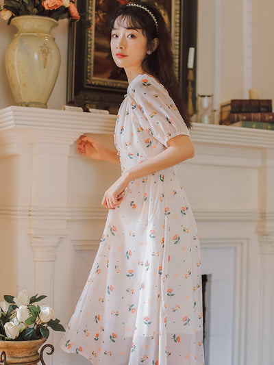 Vestido de Verano Chiffon Floral Romántico para Mujer - Image 2