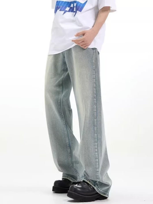 Pantalón Retro Holgado Casual Azul - Image 18