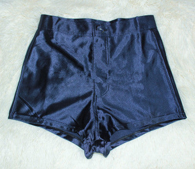 Shorts Retro de Cintura Alta con Bolsa Lateral para Cantantes - Image 5