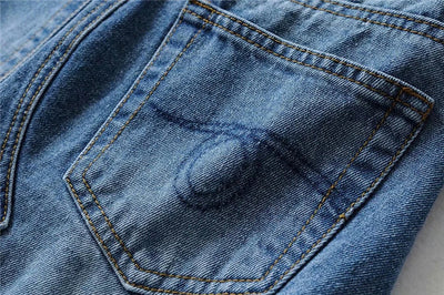 Falda Denim Irregular con Borde Crudo - Image 14