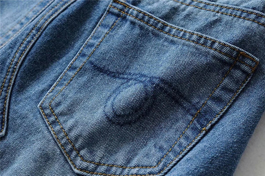 Falda Denim Irregular con Borde Crudo - Image 14