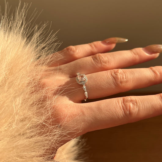 Anillo de Plata Capas Cubo para Mujer - Image 23