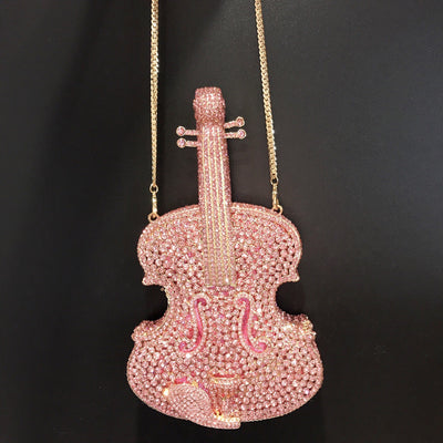 Bolso Bandolera Violín con Corte Diamante Elegante - Image 13