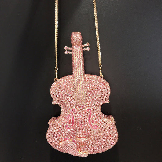 Bolso Bandolera Violín con Corte Diamante Elegante - Image 13