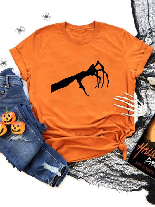 Camiseta de Manga Corta con Estampados de Halloween - Image 13