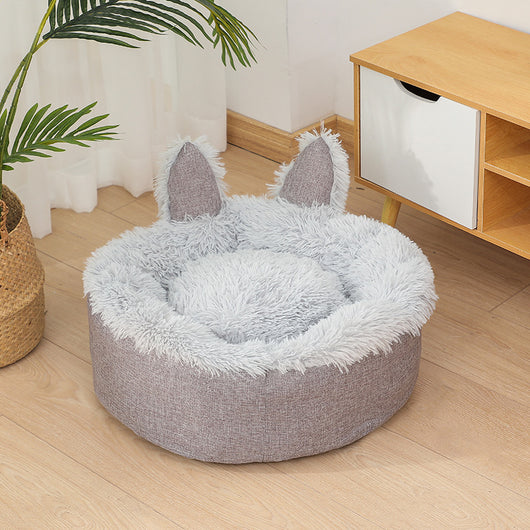 Cama Felpa Cómoda para Gatos y Perros - Casa Cama Plush Interior - Image 10