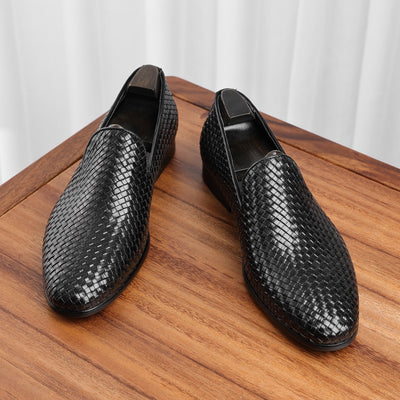 Zapatos de Cuero Tejido para Hombre - Slip-on Ejecutivo - Image 6