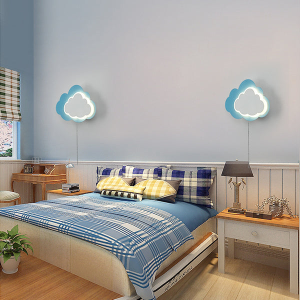 Lámpara de Pared Minimalista Nube Creativa para Dormitorio