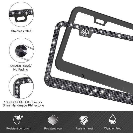 Marco para Placa de Licencia American Standard en Acero Inoxidable con Cristales - Image 12