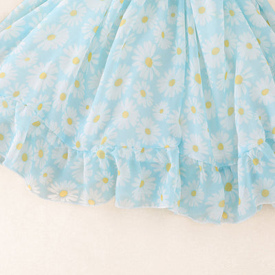 Vestido Princesa Niña con Tirantes Florales - Colección Verano - Image 8
