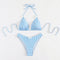 Plaid Sports Bikini with Adjustable Band