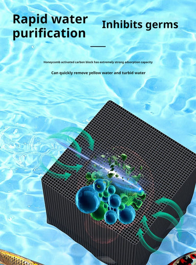 Cubo Purificador de Agua para Acuarios con Carbón Activado de Estructura Panal - Image 10