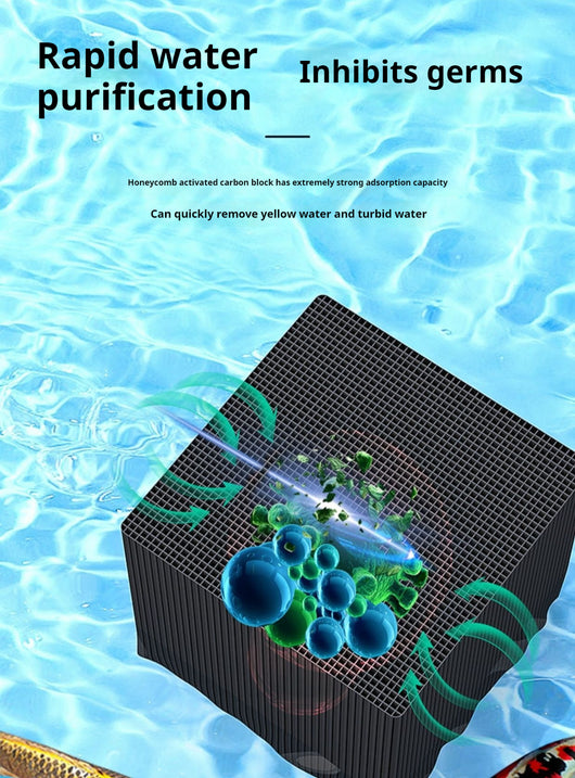 Cubo Purificador de Agua para Acuarios con Carbón Activado de Estructura Panal - Image 10