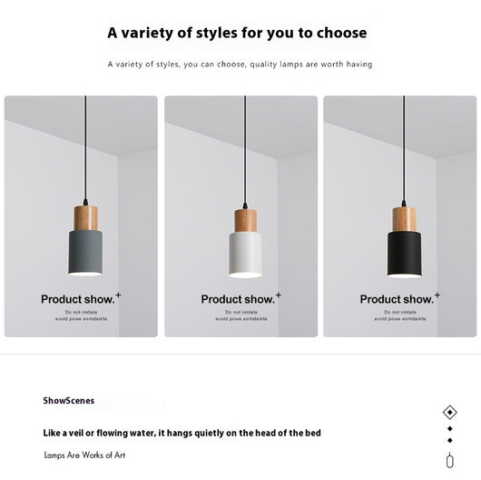 Lámpara de Techo Macarrón de Madera - Diseño Minimalista y Elegante - Image 11