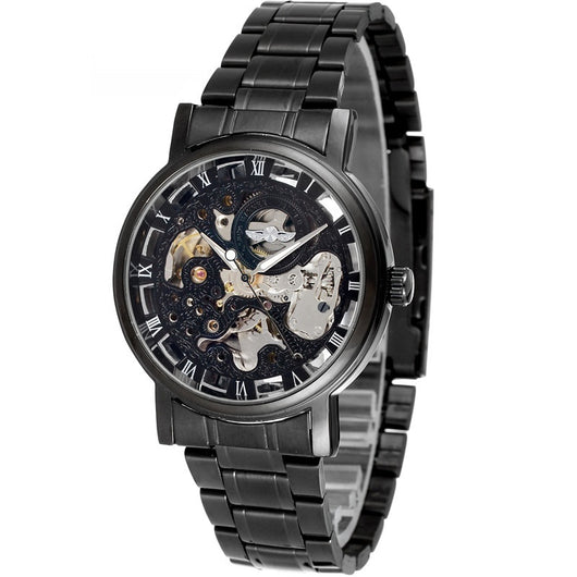 Reloj Mecánico Winner con Esfera Transparente y Correa de Acero - Image 2