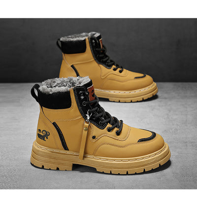Botas Martin Altas de Cuero Genuino Estilo Británico para Hombre - Image 11