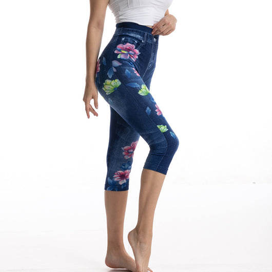 Leggings Denim Estampado con Ajuste Slim Elástico - Image 7