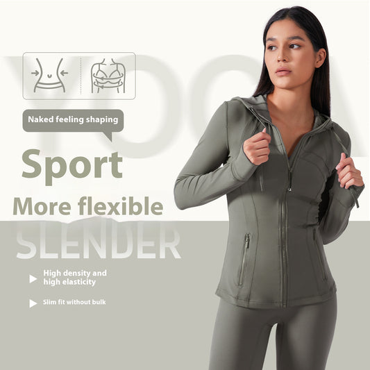 Sudadera Deportiva Mujer con Capucha - Efecto Reductor y Silueta Estilizada - Image 2