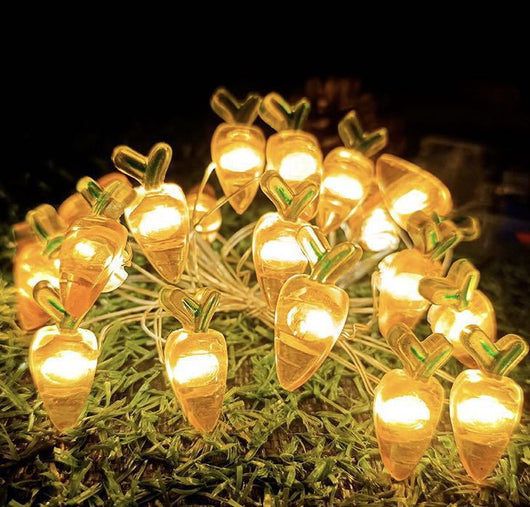 Guirnalda Luminosa Decorativa Forma Zanahoria y Conejo para Pascua - Image 8
