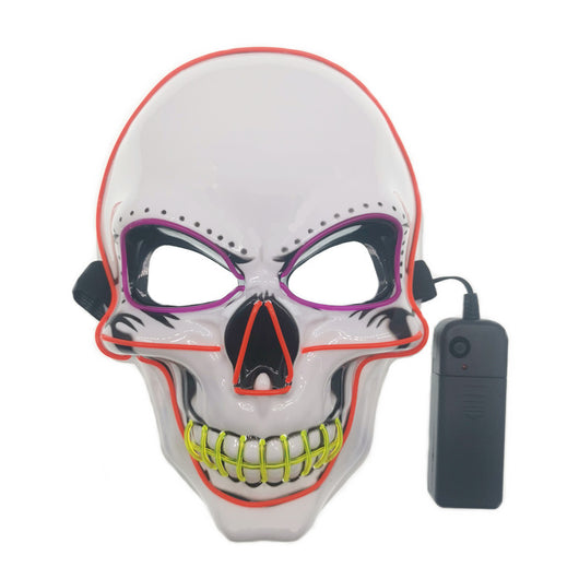 Máscara Calavera LED Resplandeciente con Líneas de Neón - Image 20