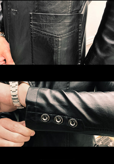 Chaqueta de Cuero Casual Premium para Hombre - Image 11