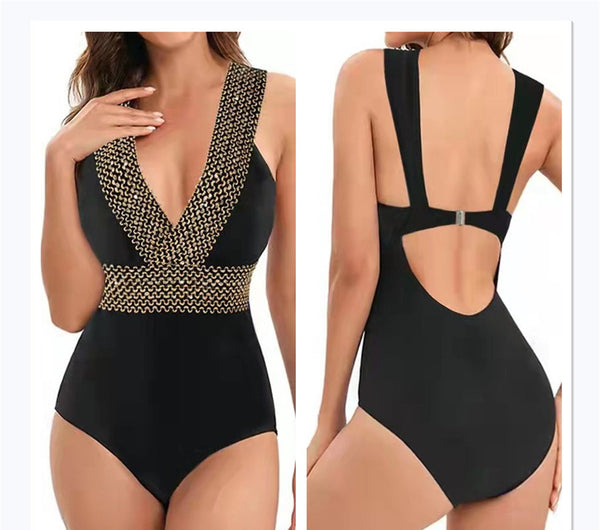 Traje de Baño Enterizo Negro Ajustado