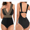 Traje de Baño Enterizo Negro Ajustado