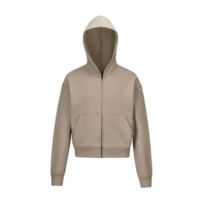 Sudadera Corta Básica Unisex de Color Sólido - Image 9