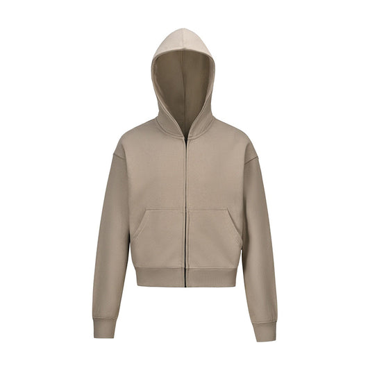 Sudadera Corta Básica Unisex de Color Sólido - Image 9
