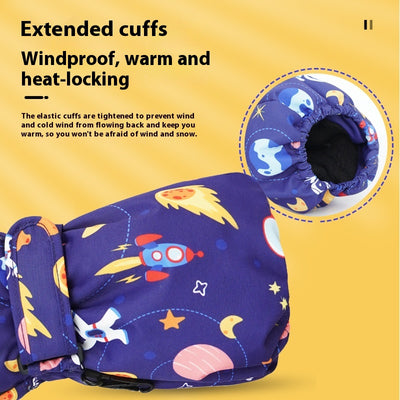 Chamarra Impermeable Acolchada de Terciopelo para Niños y Niñas - Image 2