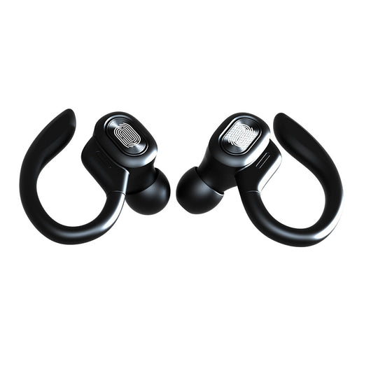 Auricular Bluetooth Binaural con Gancho para Oreja y Control Táctil LED - Image 5