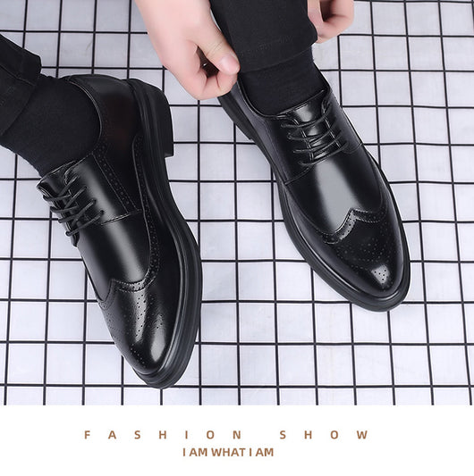 Zapatos de Cuero Oxford Estilo Británico para Hombre - Elegancia Profesional - Image 12