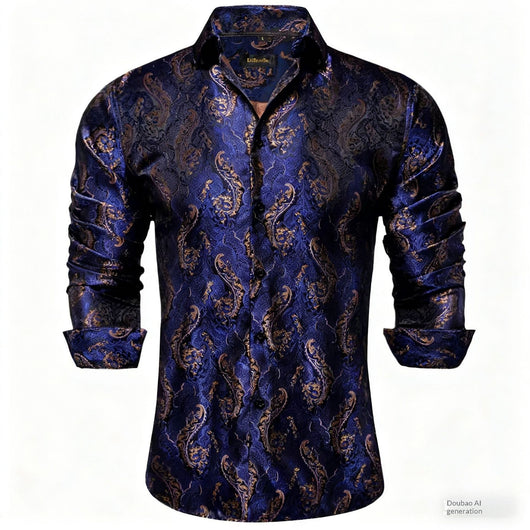 Camisa Casual Deportiva Holgada con Solapa para Hombre - Image 23