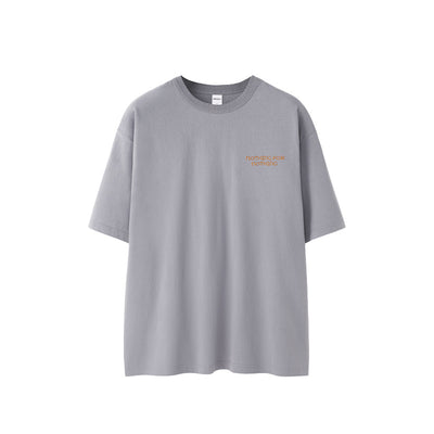 Camiseta Retro Pesada Cuello Bordado Manga Corta - Image 5