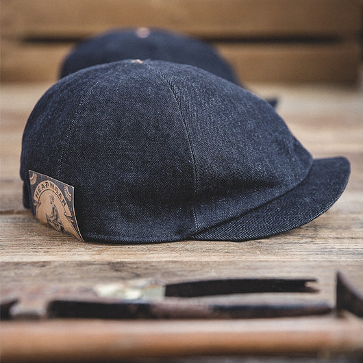 Gorra Newsboy Denim Retro Americana - Image 7