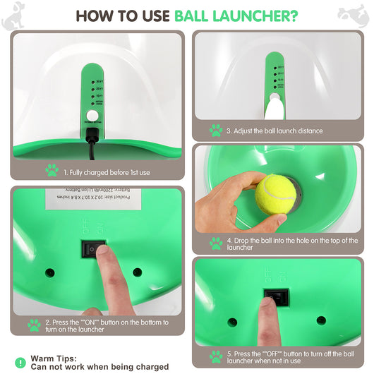 Lanzador Automático de Pelotas para Perros - Juguete Interactivo para Exteriores - Image 3