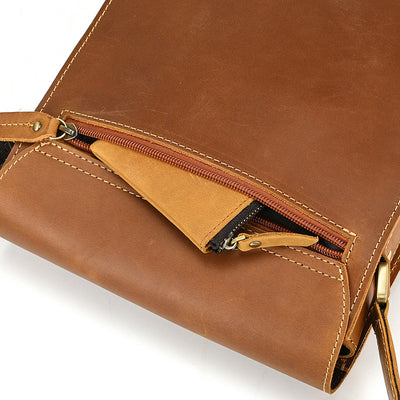 Bolso Bandolera de Cuero Genuino para Hombre - Image 28