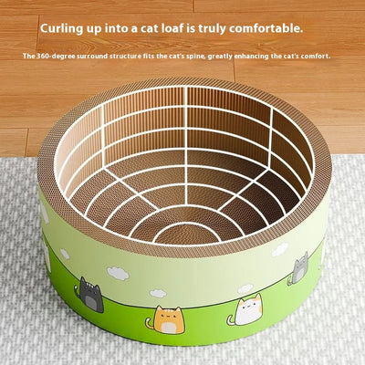 Rascador Circular Grande para Gatos - Tablero Resistente e Integrado - Image 3