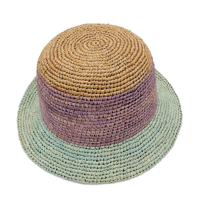 Sombrero de Rafia Tejido a Mano Plegable para Mujer - Image 5