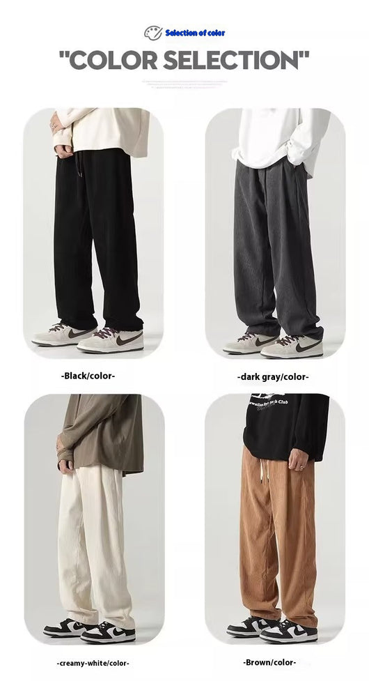 Pantalones de Pana Rectos Anchos con Forro Polar - Pantalones Casuales Cómodos - Image 17