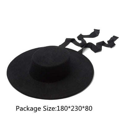Sombrero de Lana Elegante Estilo Hepburn Europeo - Image 8