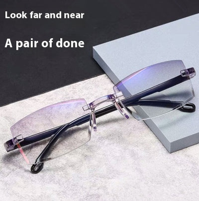 Gafas de Lectura sin Marco con Corte de Diamante - Image 7