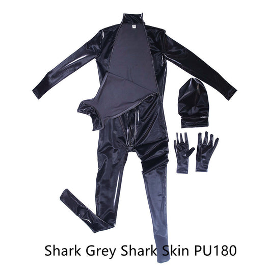 Traje Integral de Cuero PU Brillante para Hombre - Estilo Europeo y Americano - Image 6