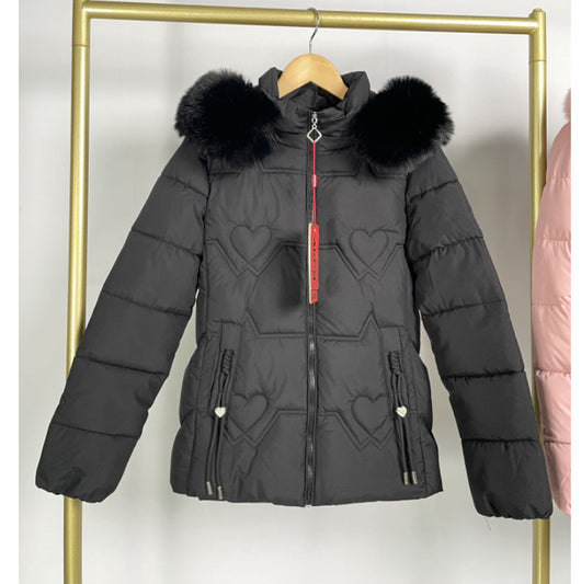 Chaqueta Cálida con Cuello de Pelaje para Mujer - Image 7