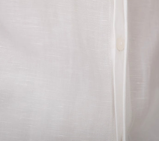 Camisa de Lino Lyocell Drapeado con Mangas Largas Suave al Tacto - Image 10