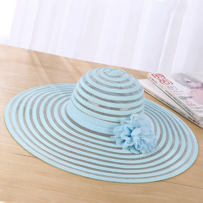 Sombrero de Paja Coreano con Malla Transpirable y Ala Ancha Protección Solar - Image 6