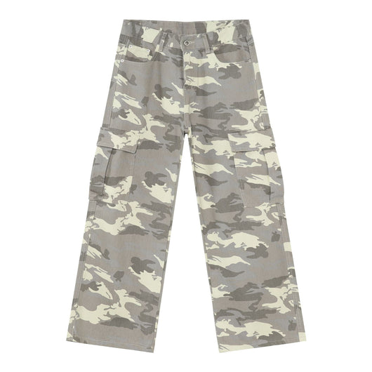 Pantalones Vaqueros Cargo Retro Camuflaje con Bolsillos Grandes - Image 7