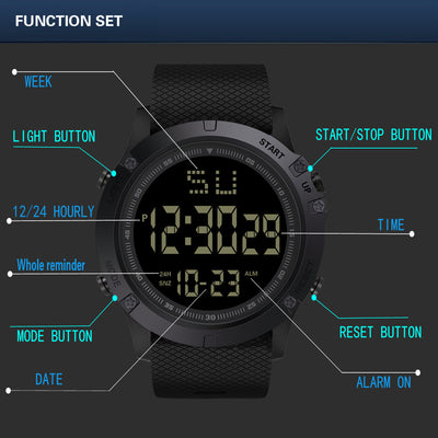Reloj Deportivo Electrónico de Acero Inoxidable para Hombre - Image 10