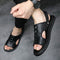 Sandalias de Cuero para Hombre - Diseño Europeo Elegante para Playa y Exterior
