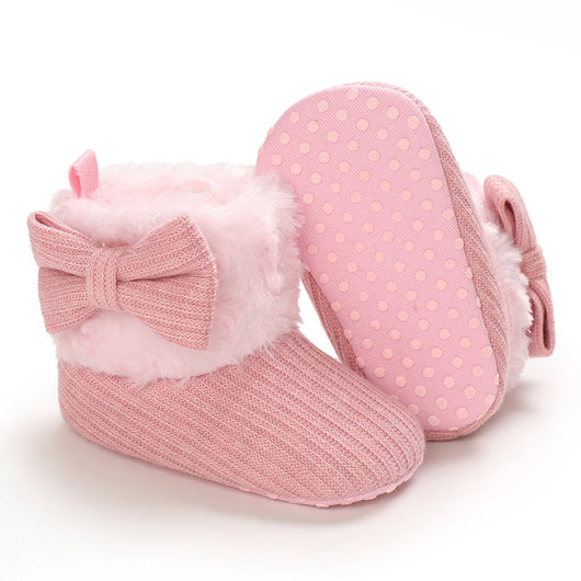 Botitas de Nieve para Bebés 0-1 Años con Diseño de Moño Tejido - Image 29